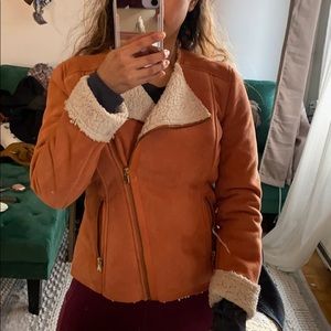 Suede teddy jacket 🧥